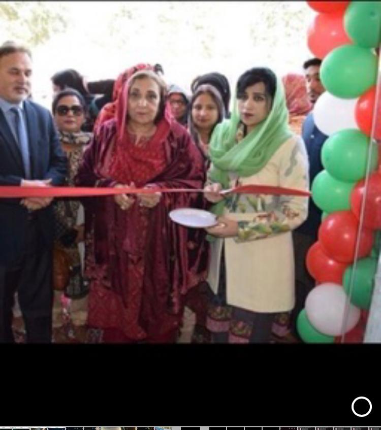 inauguration of sales center mirpur by minister mrs noreen arif